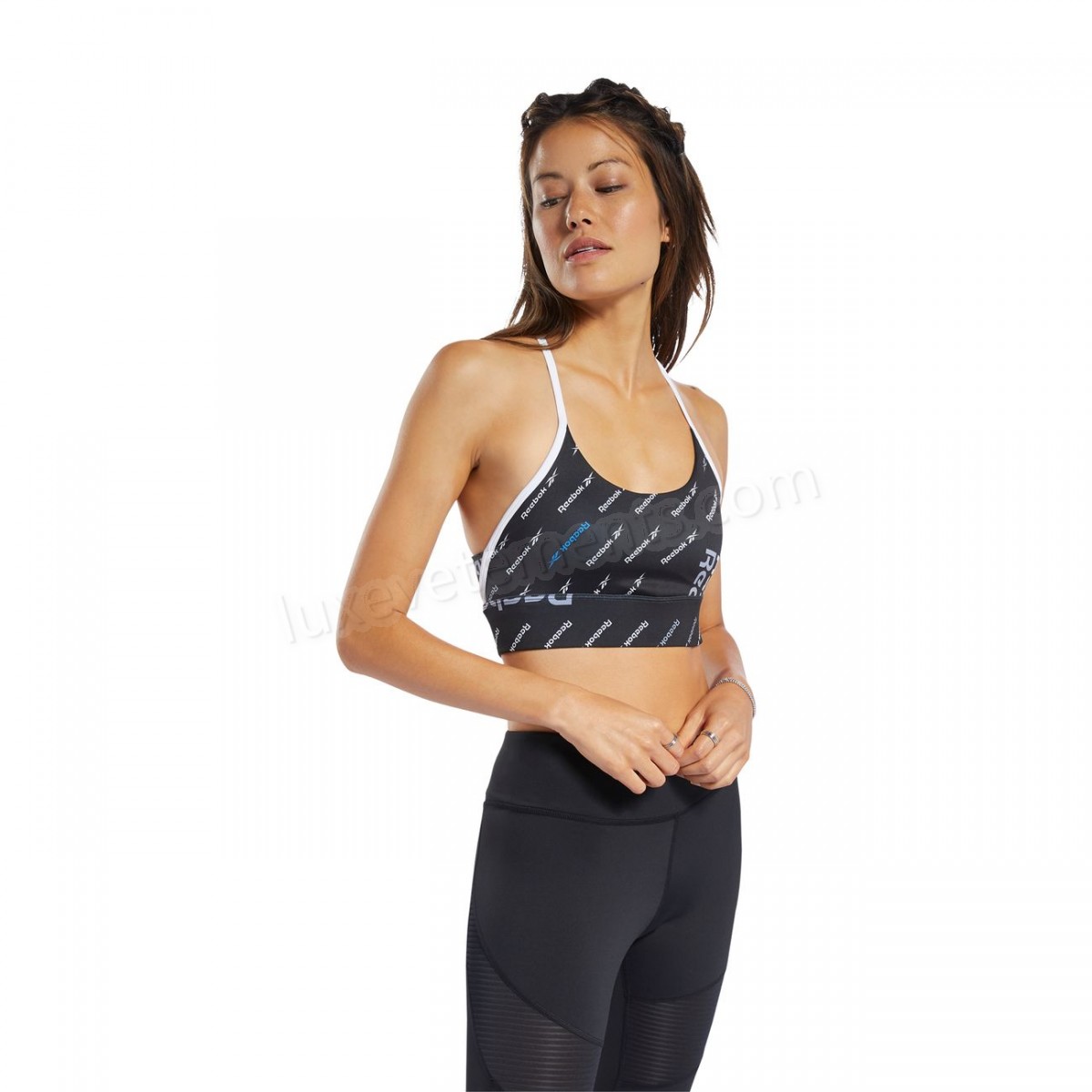 Reebok-Fitness femme REEBOK Brassière Reebok Workout Ready Low-Impact Strappy Vente en ligne - -2