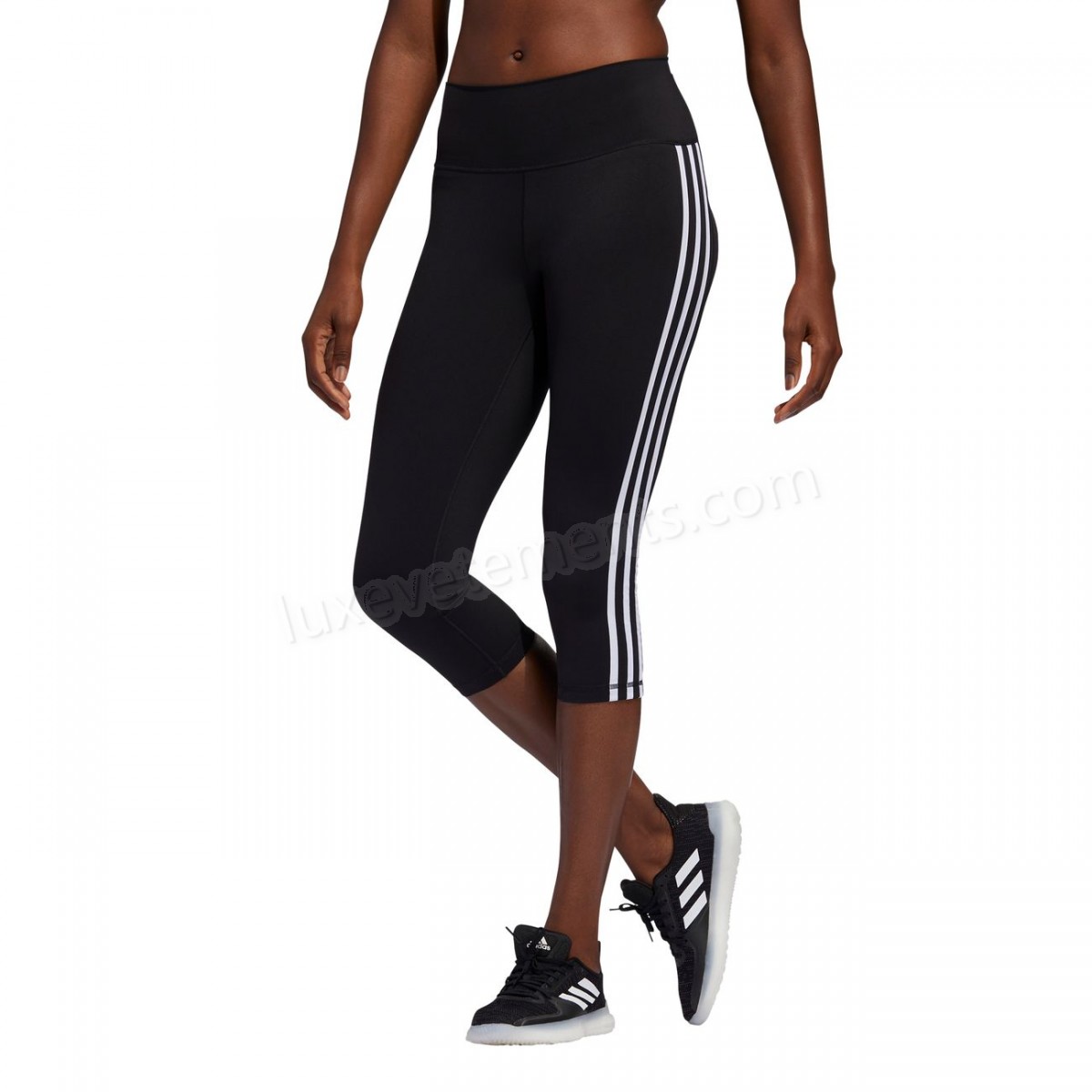Adidas-Fitness femme ADIDAS Collant femme 3/4 adidas Believe This 3-Stripes Vente en ligne - -2