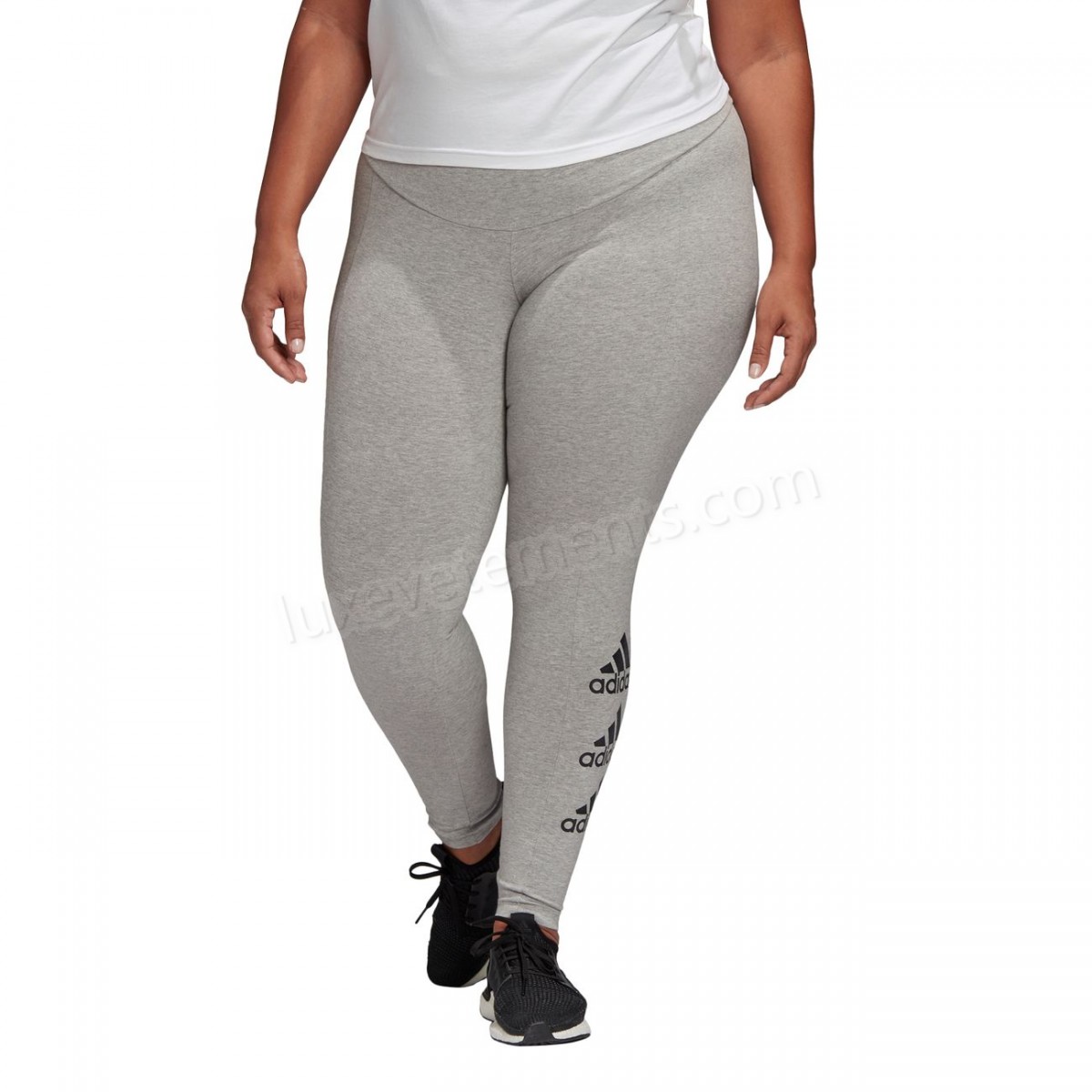 Adidas-Fitness femme ADIDAS Collant femme adidas Stacked Logo Vente en ligne - -3