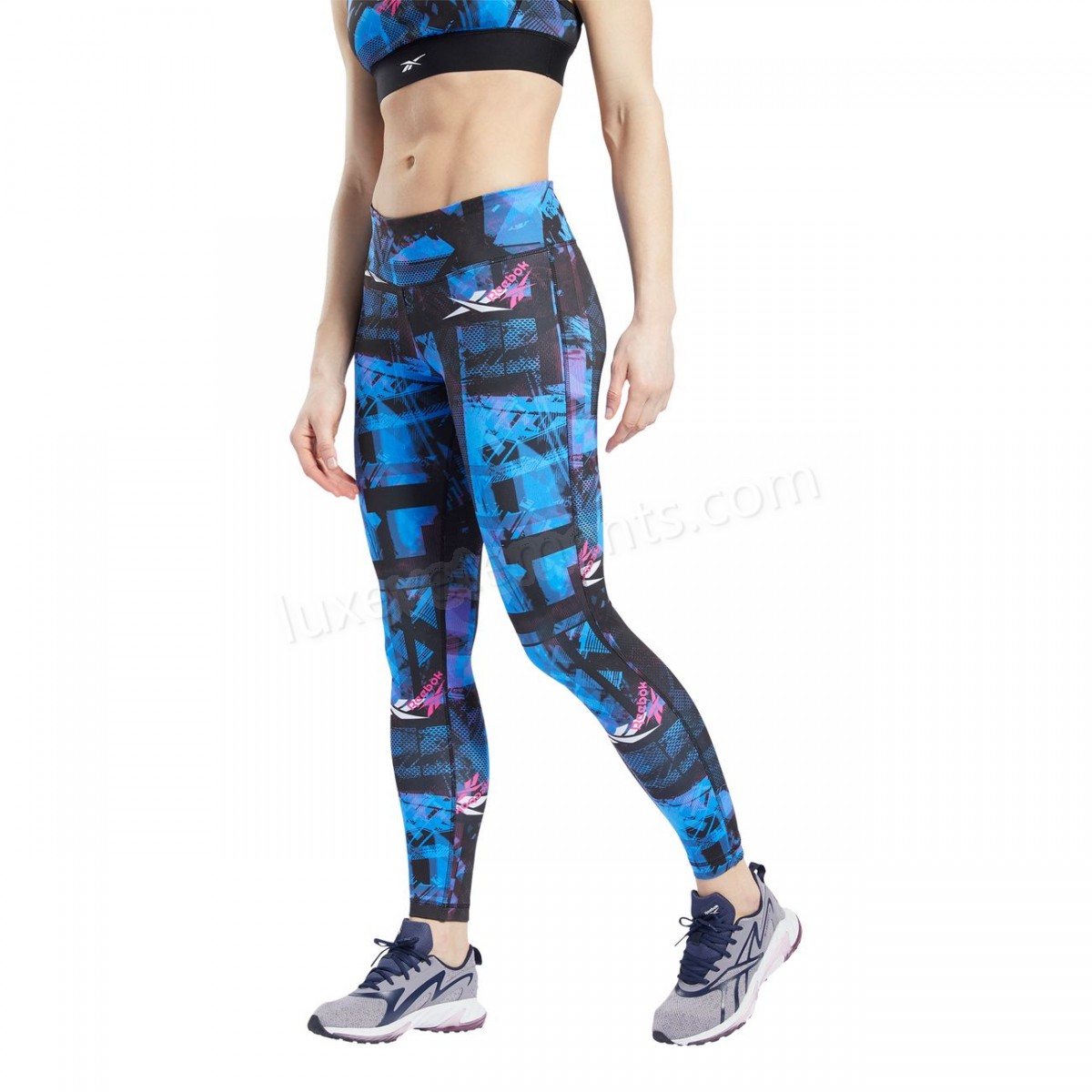 Reebok-Fitness femme REEBOK Collant femme Reebok Workout Ready MYT Printed Vente en ligne - -5