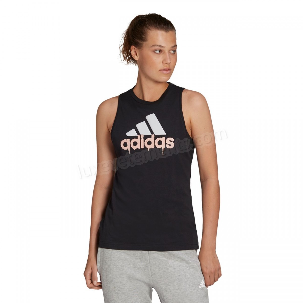 Adidas-Fitness femme ADIDAS Débardeur femme adidas Graphic Basic Vente en ligne - -4
