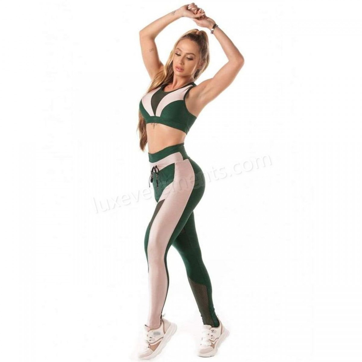 Let's Gym-Musculation femme Let's Gym Legging Femme Botanical Jacquard Let's Gym Vente en ligne - -3