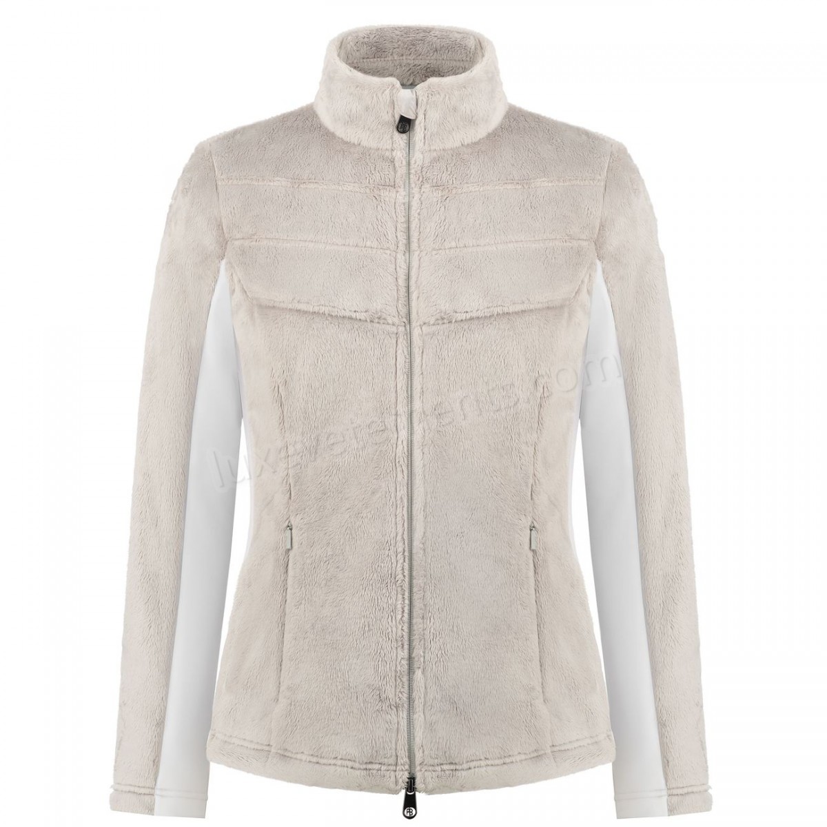 Poivre Blanc-Sports d'hiver femme POIVRE BLANC Polaire Poivre Blanc Long Pile Fleece Jacket 1603 Mineral Grey/white Femme Vente en ligne - -0