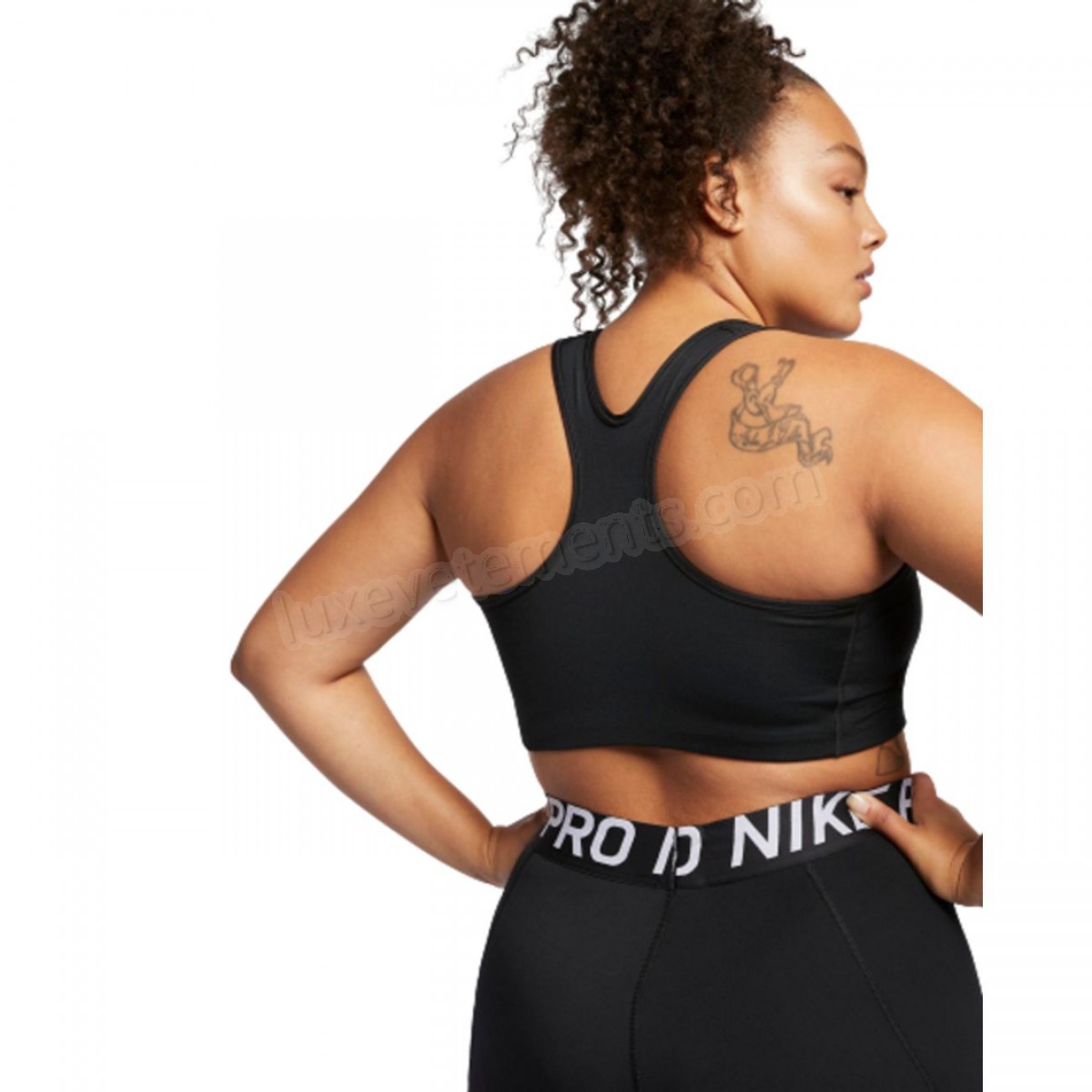 Nike-BRASSIERE Cardio Fitness femme NIKE Nike Swoosh (grande taille) Vente en ligne - -3