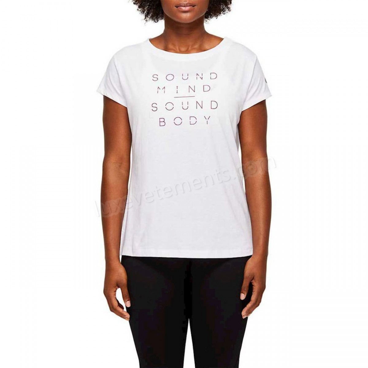 Asics-Fitness femme ASICS T-shirt femme Asics Graphic Vente en ligne - -1