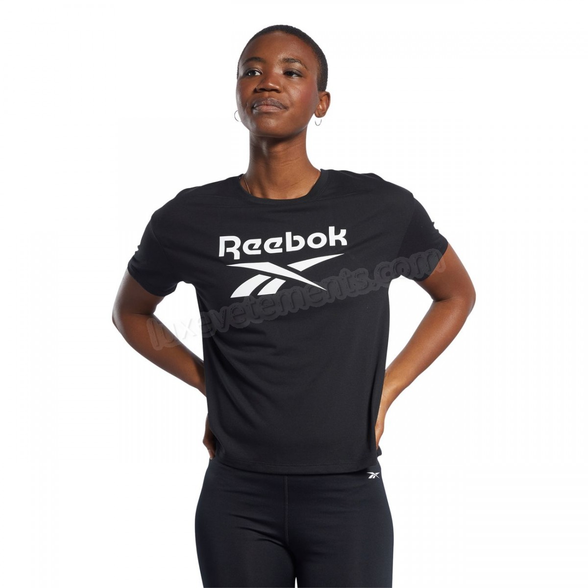 Reebok-Fitness femme REEBOK T-shirt femme Reebok Workout Ready Supremium Logo Vente en ligne - -5