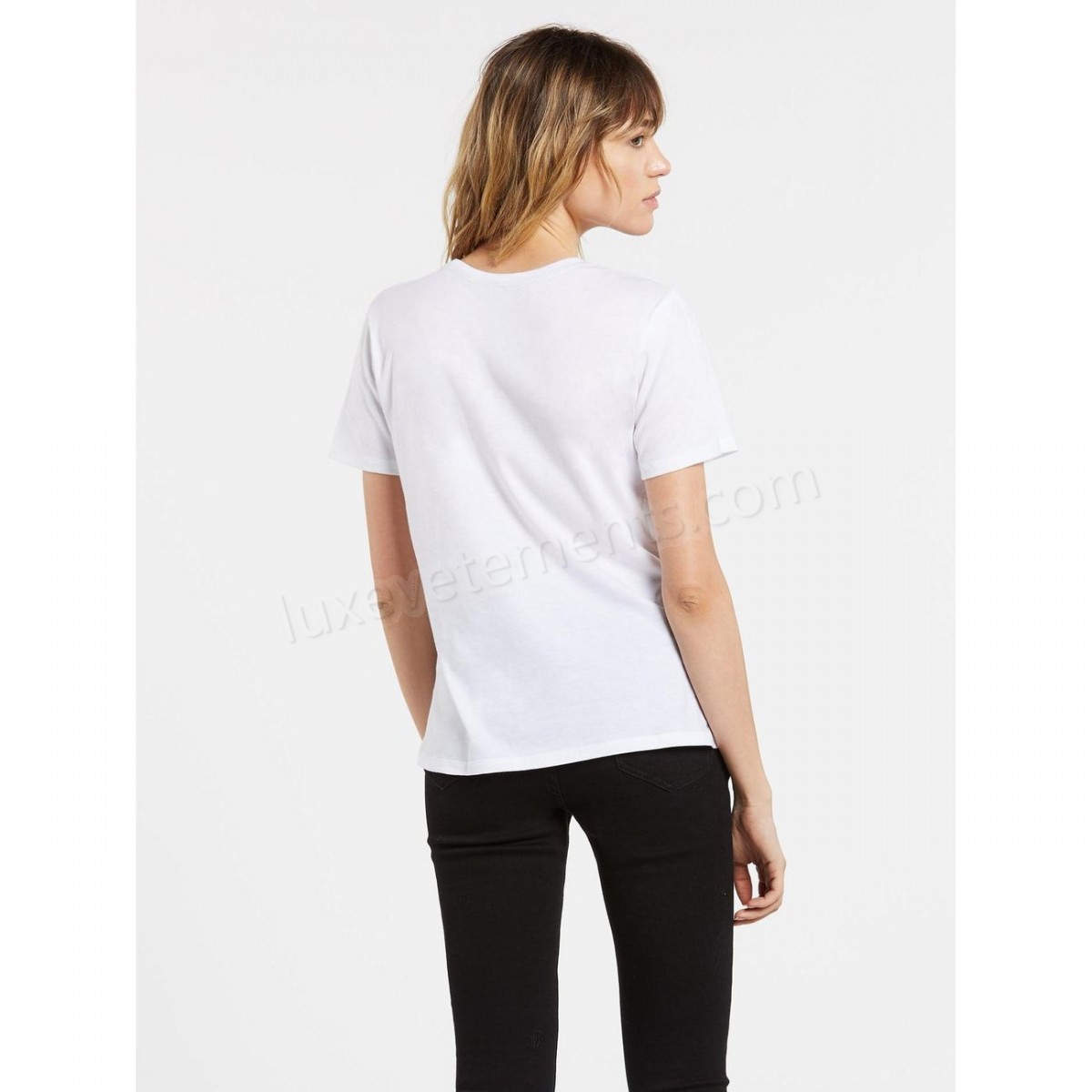 Volcom-Randonnée pédestre femme VOLCOM T-shirt Volcom Simply Daze Tee White Femme Vente en ligne - -4