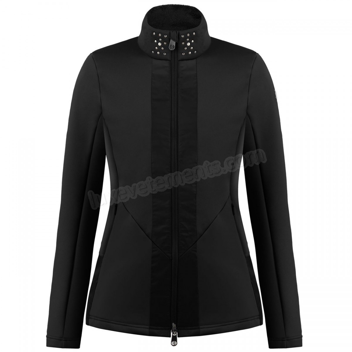 Poivre Blanc-Sports d'hiver femme POIVRE BLANC Veste En Polaire Poivre Blanc Hybrid Stretch Fleece Jacket 1702 Black Femme Vente en ligne - -0