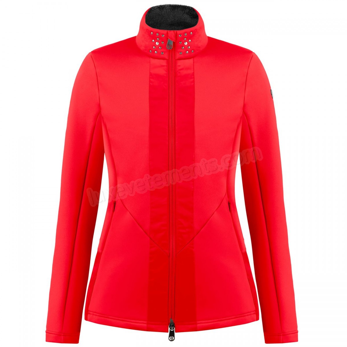 Poivre Blanc-Sports d'hiver femme POIVRE BLANC Veste En Polaire Poivre Blanc Hybrid Stretch Fleece Jacket 1702 Scarlet Red 5 Femme Vente en ligne - -1
