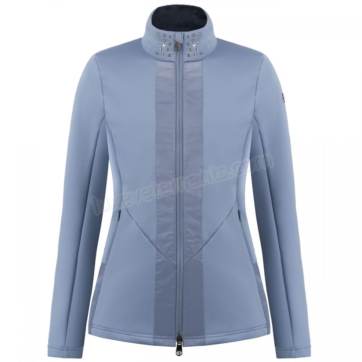 Poivre Blanc-Sports d'hiver femme POIVRE BLANC Veste En Polaire Poivre Blanc Hybrid Stretch Fleece Jacket 1702 Shadow Blue Femme Vente en ligne - -0