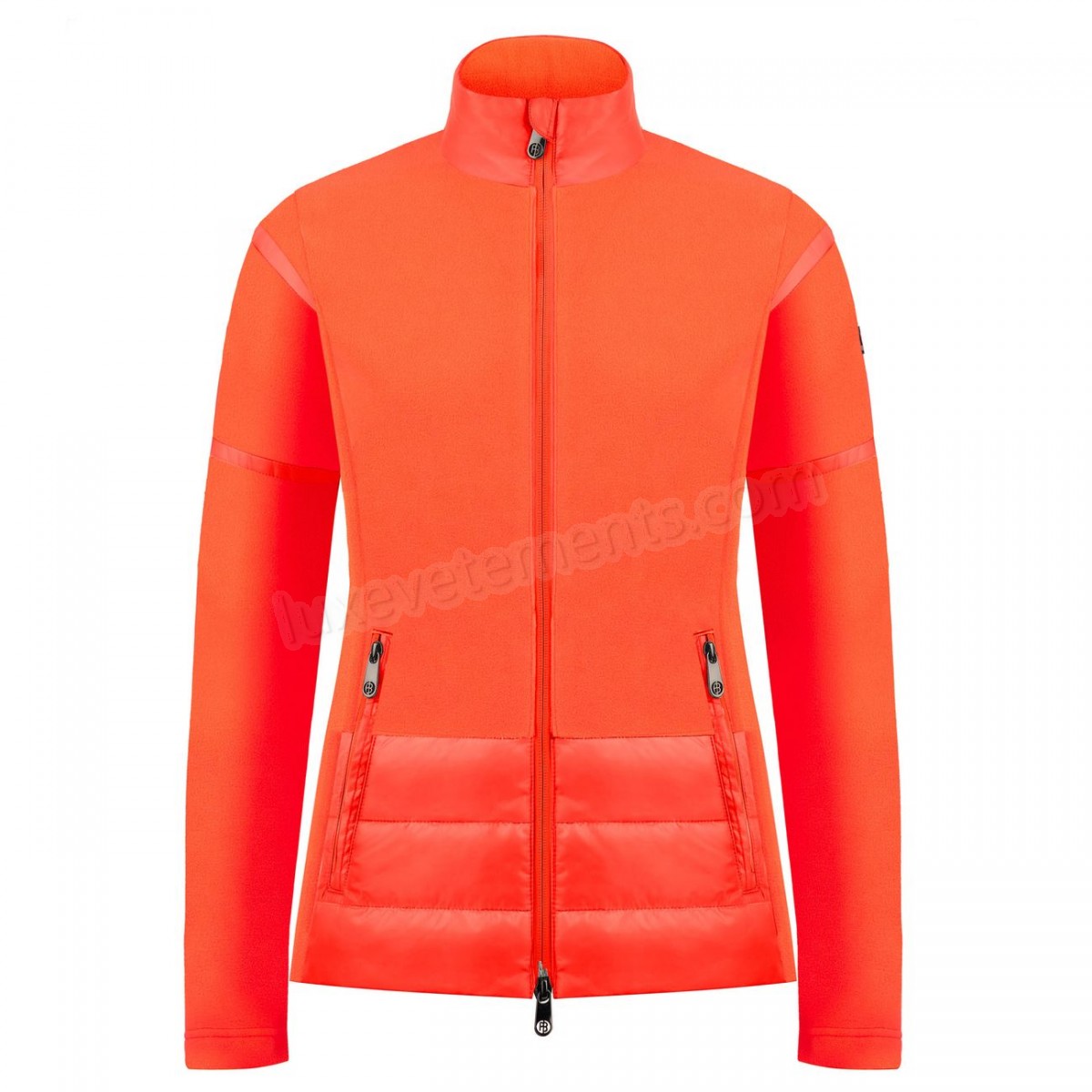 Poivre Blanc-Sports d'hiver femme POIVRE BLANC Veste Polaire Poivre Blanc Hybrid Fleece Jacket 1601 Lava Orange Femme Vente en ligne - -0