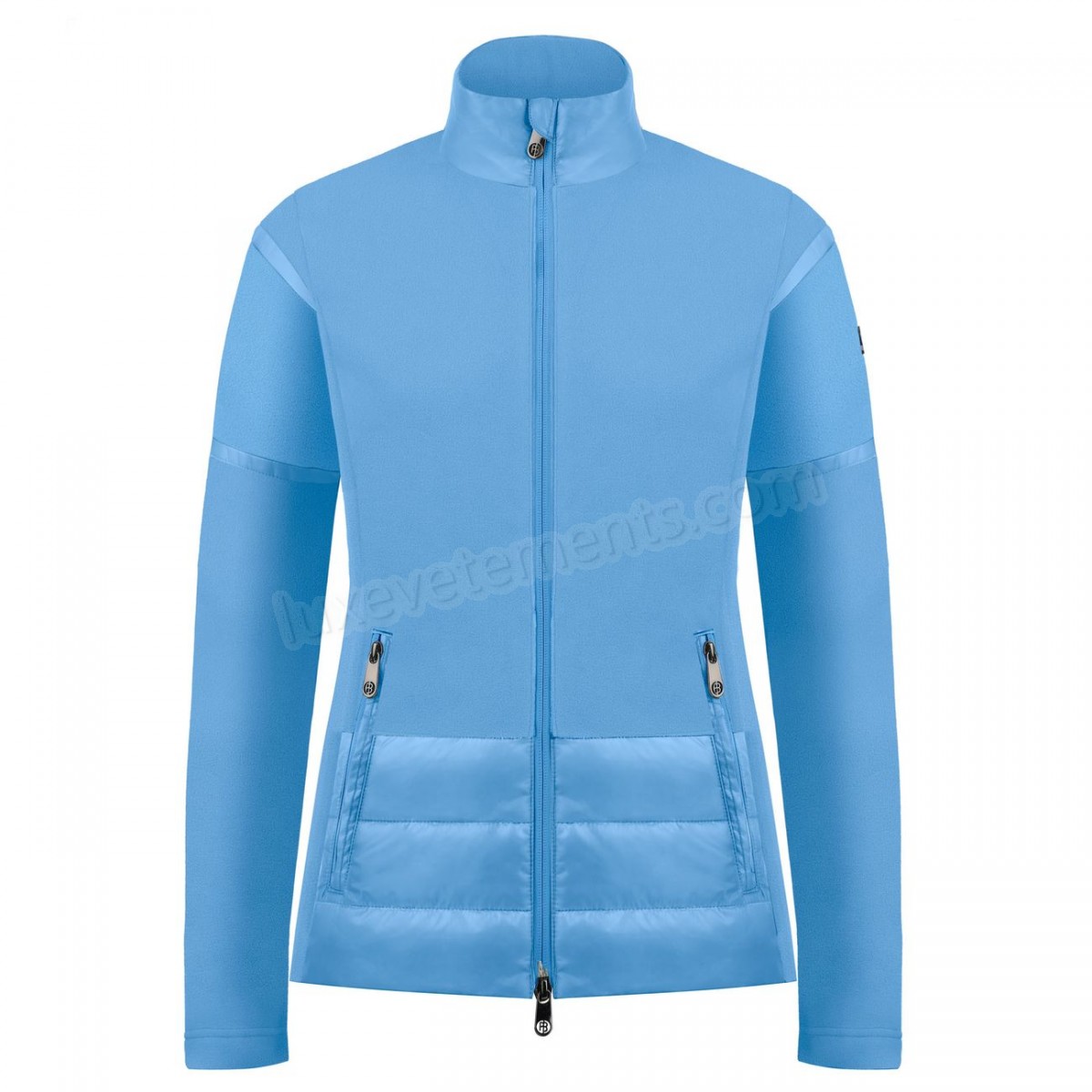 Poivre Blanc-Sports d'hiver femme POIVRE BLANC Veste Polaire Poivre Blanc Hybrid Fleece Jacket 1601 Polar Blue Femme Vente en ligne - -2