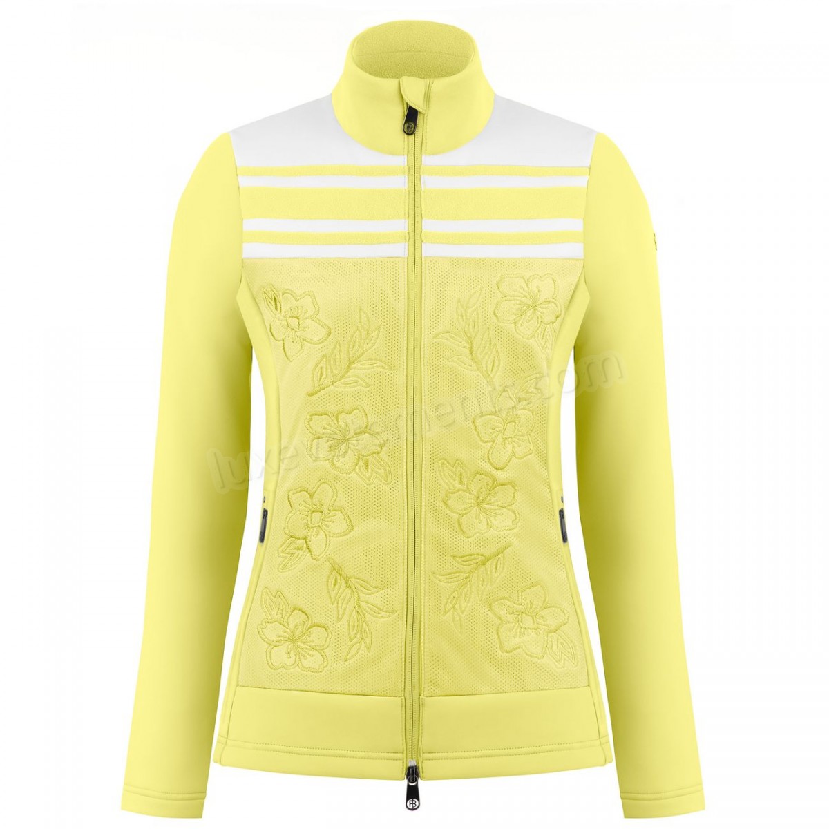 Poivre Blanc-Sports d'hiver femme POIVRE BLANC Veste Polaire Poivre Blanc Hybrid Stretch Fleece Jacket 1605 Multico Yellow Femme Vente en ligne - -0