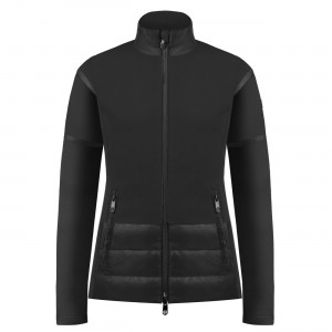 Poivre Blanc-Sports d'hiver femme POIVRE BLANC Veste Polaire Poivre Blanc Hybrid Fleece Jacket 1601 Black Femme Vente en ligne
